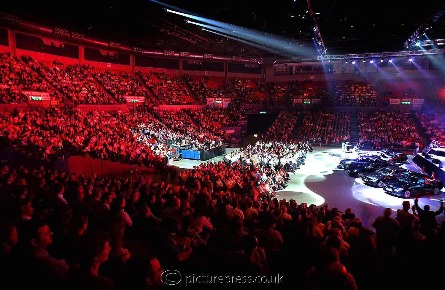 conference event at Arena Birmingham. large crowd of delegates.  photograph taken for  web site